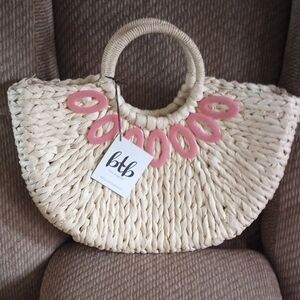 NWT Beyond The Beach Straw Bag